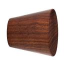 1-1/4 VALEWOOD WOODEN TAPERED CABINET KNOB - WALNUT 