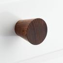1-1/4 in. Tapered Cabinet Knob in Walnut
