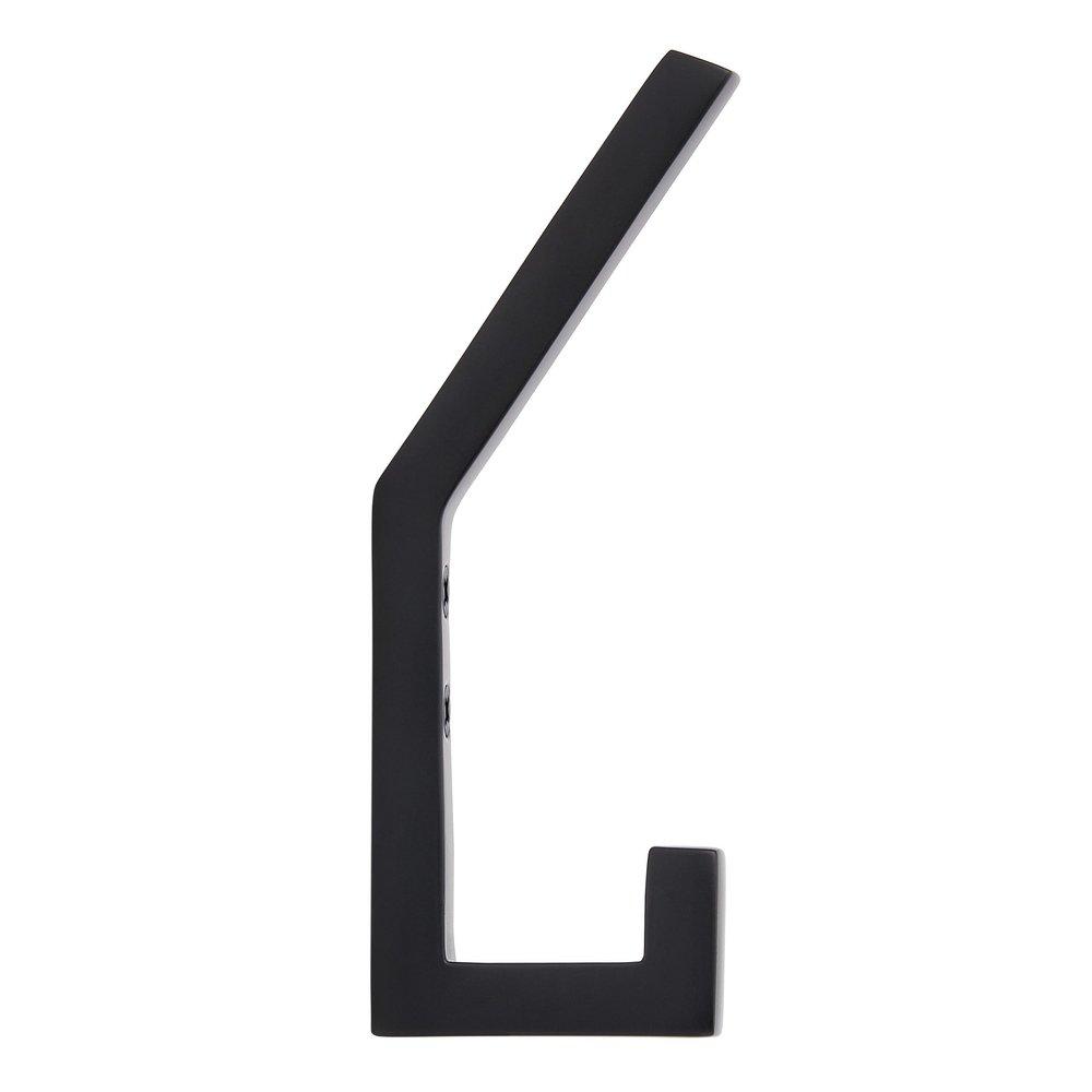 ELTER MODERN BRASS DOUBLE HOOK - MATTE BLACK 