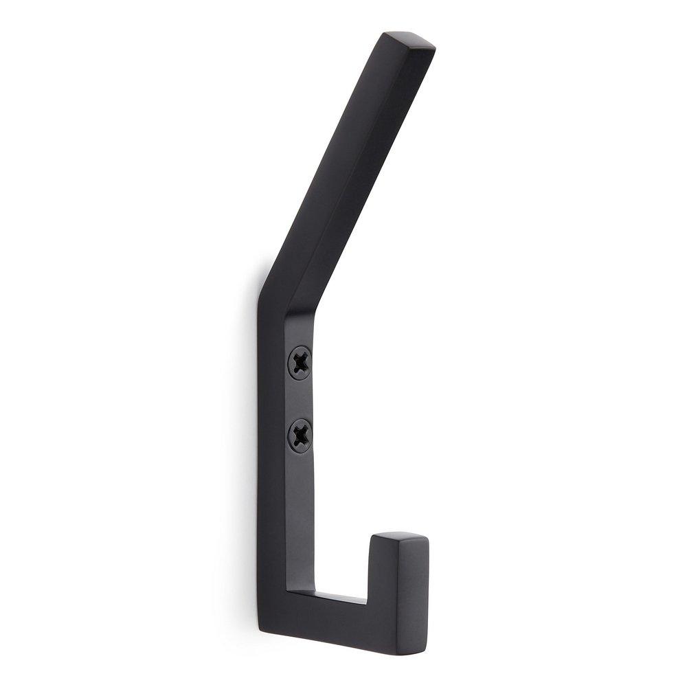 ELTER MODERN BRASS DOUBLE HOOK - MATTE BLACK 
