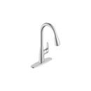 Single Handle Pull Down Kitchen Faucet in Polished Chrome 