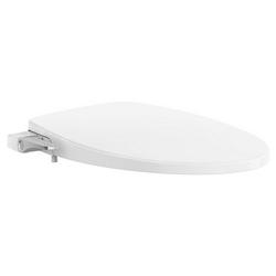 Elongated Closed Front Bidet Seat in White