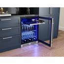 24 in. Single Zone Under Cabinet Beverage Cooler in Stainless Steel with Reversible Door 