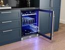 24 in. Single Zone Under Cabinet Beverage Cooler in Stainless Steel with Reversible Door 