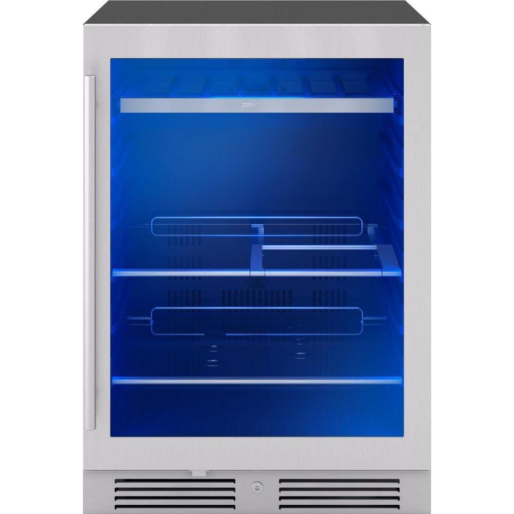 24 in. Single Zone Under Cabinet Beverage Cooler in Stainless Steel with Reversible Door 