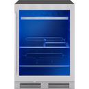 24 in. Single Zone Under Cabinet Beverage Cooler in Stainless Steel with Reversible Door 