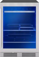 24 in. Single Zone Under Cabinet Beverage Cooler in Stainless Steel with Reversible Door 