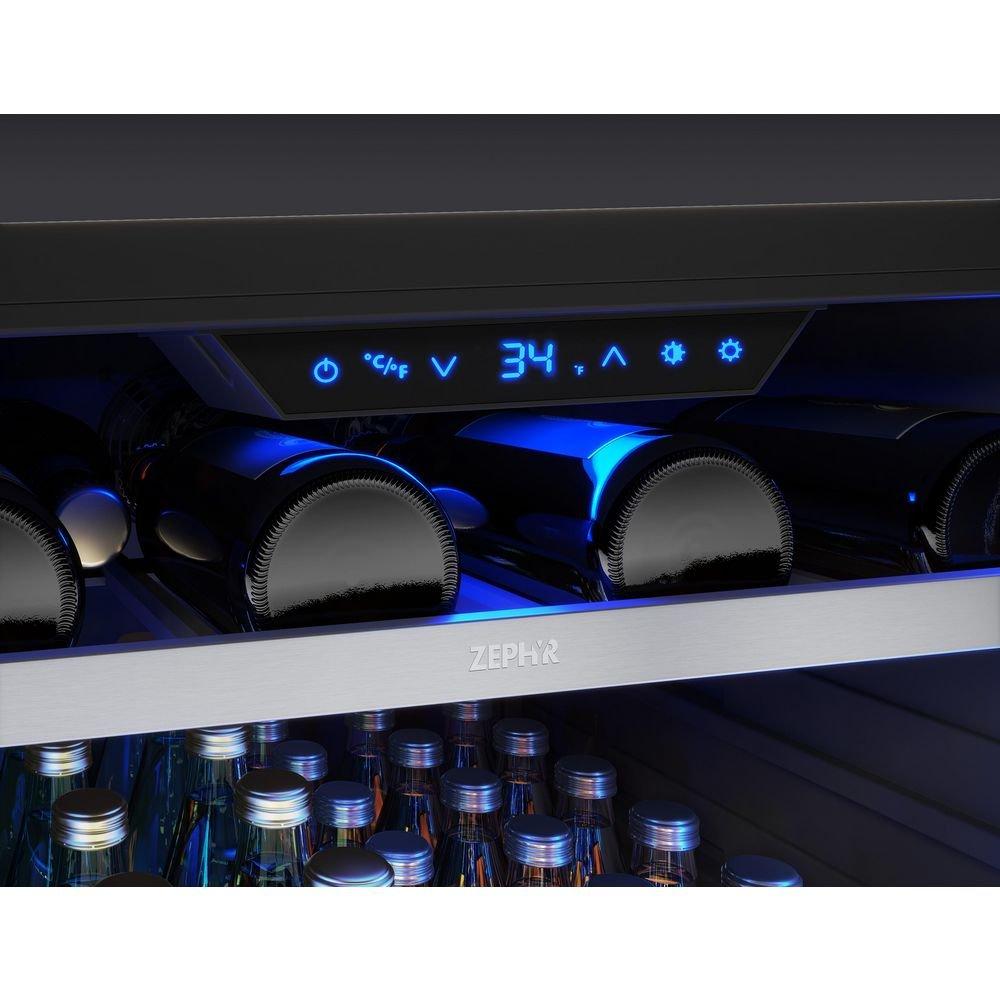 24 in. Single Zone Under Cabinet Beverage Cooler in Stainless Steel with Reversible Door 