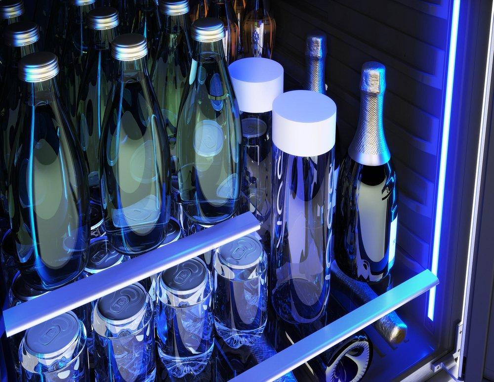 24 in. Single Zone Under Cabinet Beverage Cooler in Stainless Steel with Reversible Door 