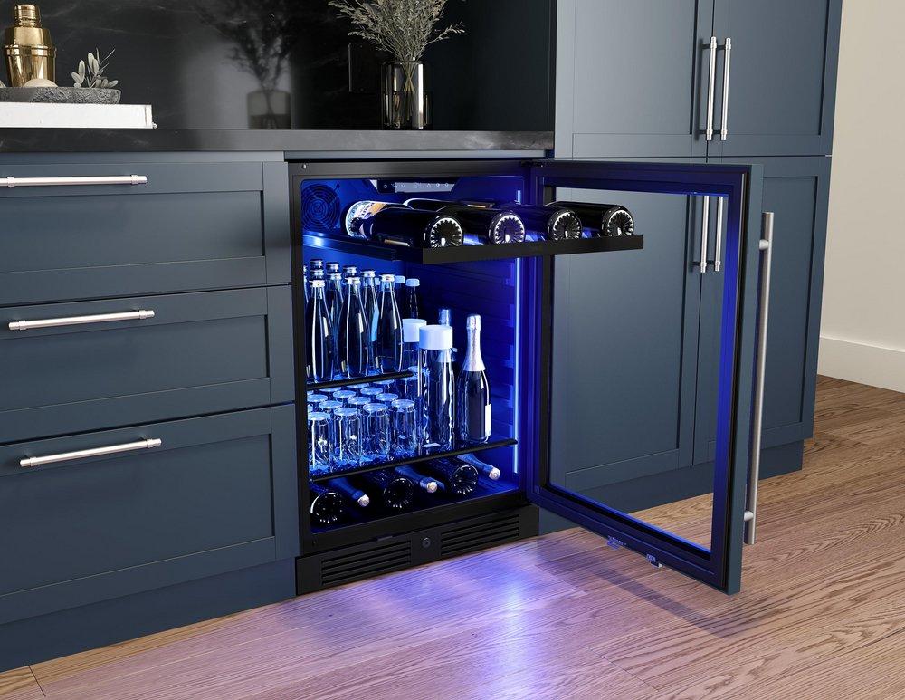 24 in. Single Zone Under Counter Panel Ready Beverage Cooler 