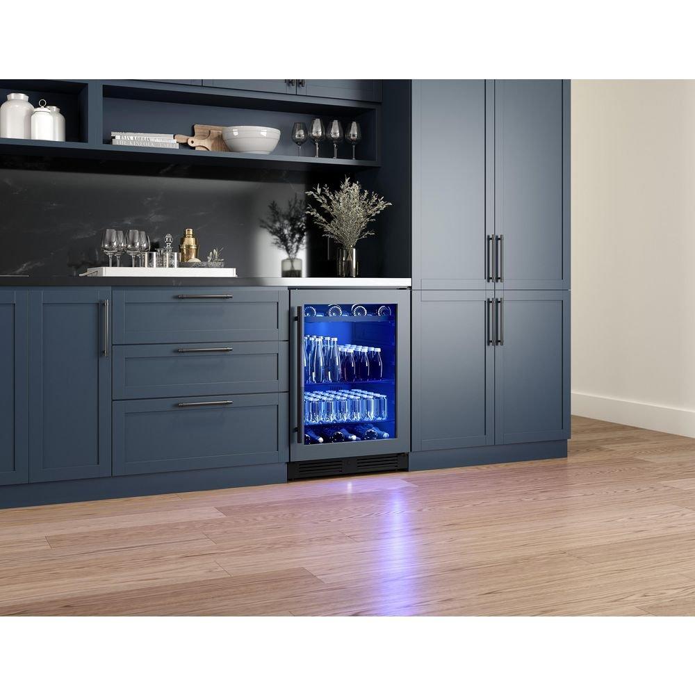 24 in. Single Zone Under Counter Panel Ready Beverage Cooler 
