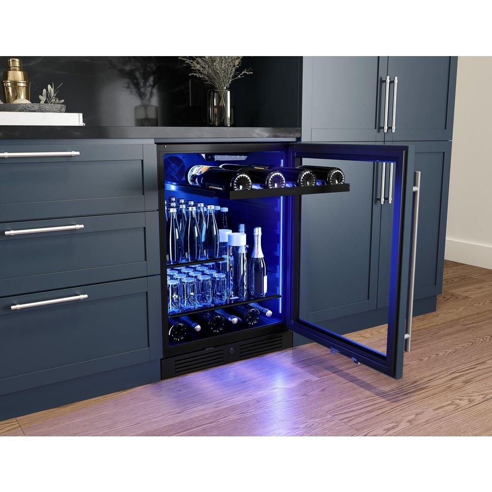 24 in. Single Zone Under Counter Panel Ready Beverage Cooler 
