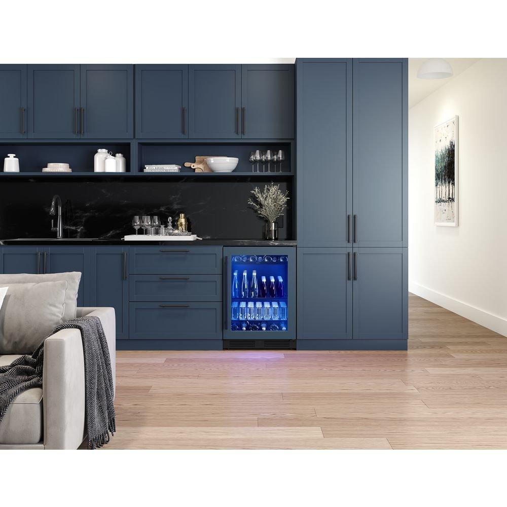 24 in. Single Zone Under Counter Panel Ready Beverage Cooler 