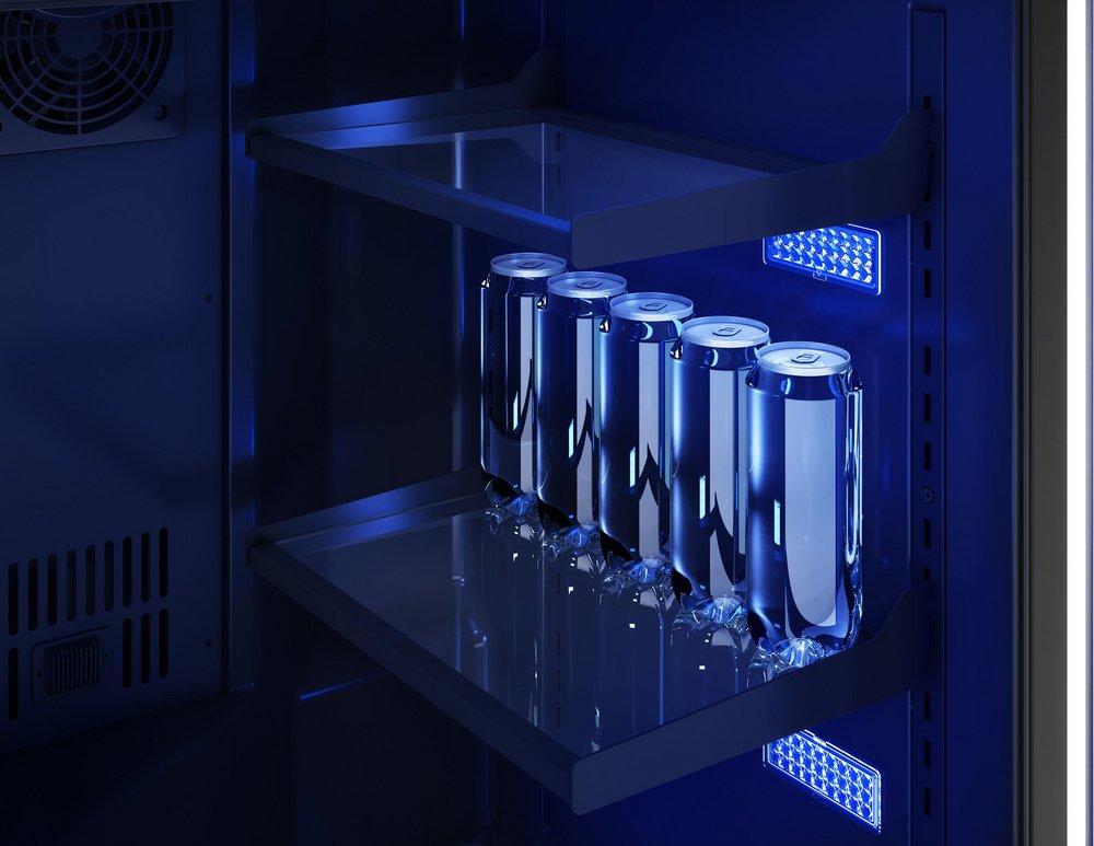 24 in. Single Zone Under Cabinet Kegerator & Beverage Cooler in Stainless Steel with Reversible Door 