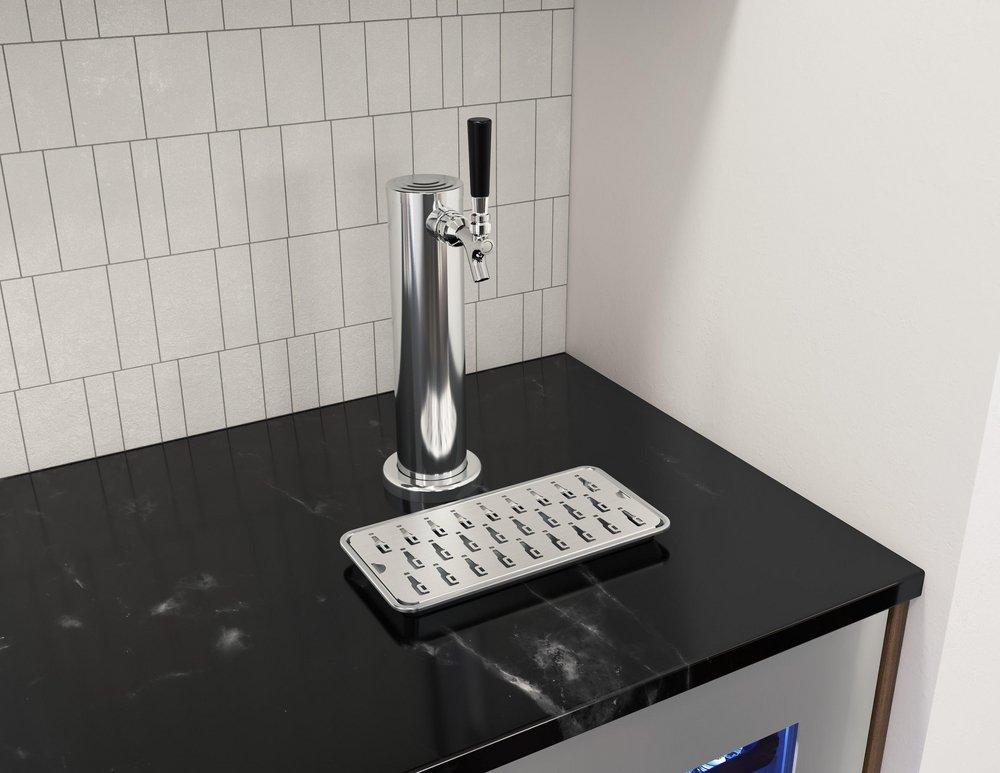 24 in. Single Zone Under Cabinet Kegerator & Beverage Cooler in Stainless Steel with Reversible Door 