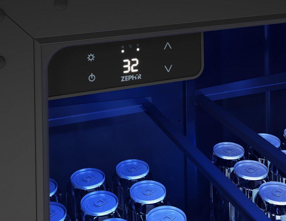 24 in. Single Zone Under Cabinet Kegerator & Beverage Cooler in Stainless Steel with Reversible Door 