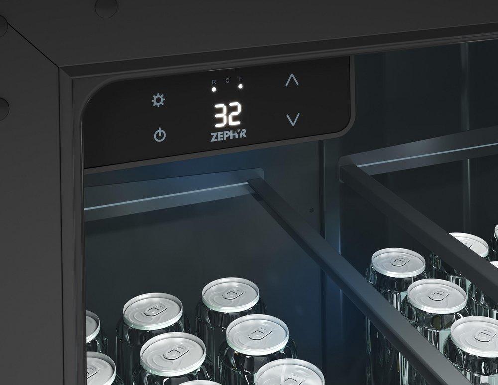 24 in. Single Zone Under Counter Outdoor Kegerator & Beverage Cooler in Stainless Steel with Reversible Door 