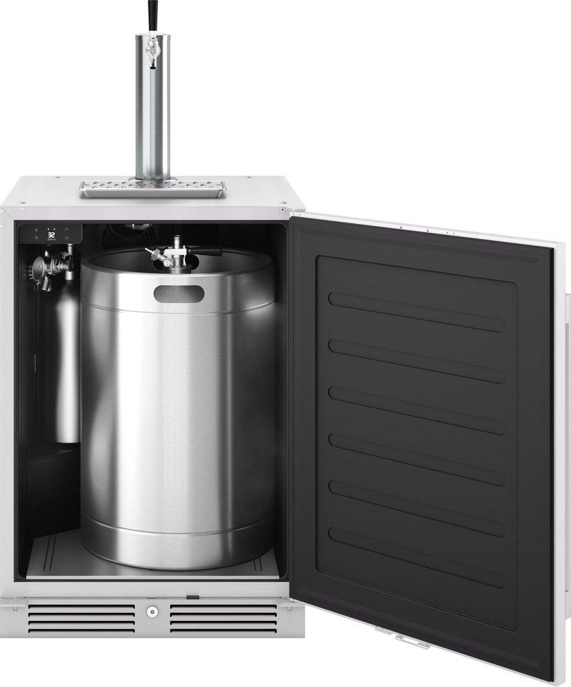 24 in. Single Zone Under Counter Outdoor Kegerator & Beverage Cooler in Stainless Steel with Reversible Door 
