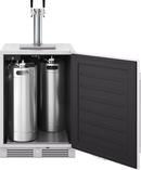 24 in. Single Zone Under Counter Outdoor Kegerator & Beverage Cooler in Stainless Steel with Reversible Door 