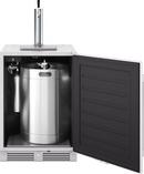 24 in. Single Zone Under Counter Outdoor Kegerator & Beverage Cooler in Stainless Steel with Reversible Door 