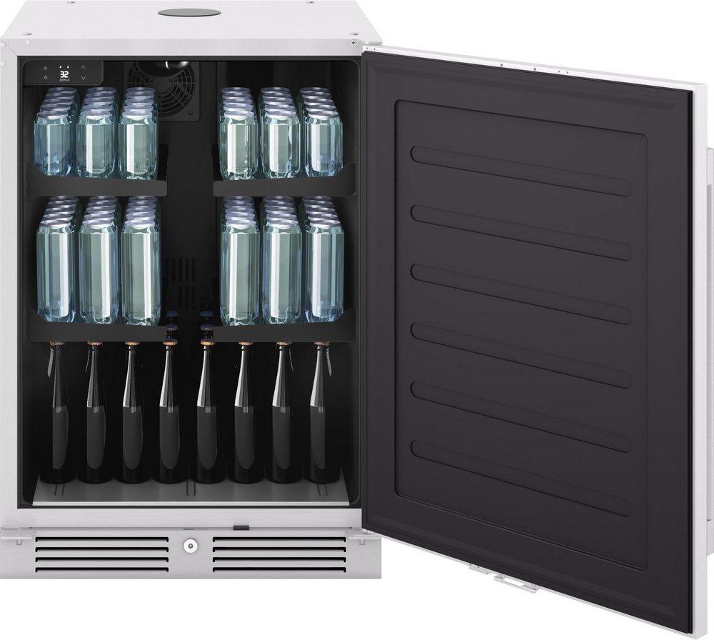 24 in. Single Zone Under Counter Outdoor Kegerator & Beverage Cooler in Stainless Steel with Reversible Door 