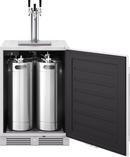 24 in. Single Zone Under Counter Outdoor Kegerator & Beverage Cooler in Stainless Steel with Reversible Door 