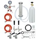 Kegerator Double Tap Kit with CO2 in Stainless Steel 
