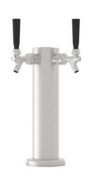 Kegerator Double Tap Kit with CO2 in Stainless Steel 