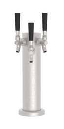 Kegerator Triple Tap Kit with CO2 in Stainless Steel