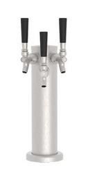 Kegerator Triple Tap Kit with CO2 in Stainless Steel 