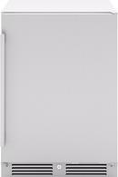 24 in. Single Zone Outdoor Compact Refrigerator in Stainless Steel with Reverisble Door and Lock 