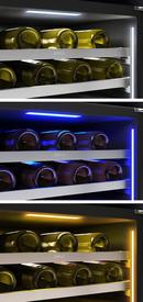 24 in. Single Zone Under Counter Wine Cooler in Stainless Steel with Reversible Door 