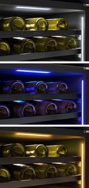 24 in. Dual Zone Under Counter Wine Cooler in Black Stainless Steel with Reversible Door 