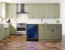 24 in. Dual Zone Under Counter Wine Cooler in Black Stainless Steel with Reversible Door 