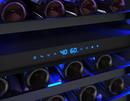 24 in. Dual Zone Under Counter Wine Cooler in Black Stainless Steel with Reversible Door 