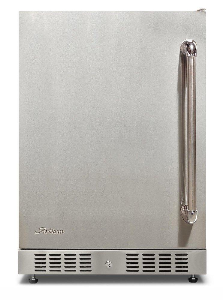 24 WIDE - 5.1 CUFT SS WRAPED CABNIT LEFT HAND DOOR SWING 