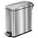 3 Gal Fire Rated Stainless Steel Soft Step Trash Can with Odor Filter and Removable Inner Bucket