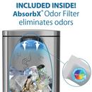 8 gal Stainless Steel Soft Step Trash Can w/ Odor Filter & Removable Inner Bucket 