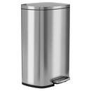 13.2 gal Stainless Steel Soft Step Trash Can w/ Odor Filter & Removable Inner Bucket