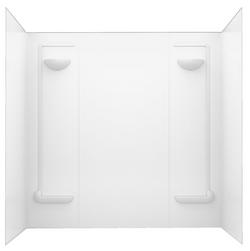 60 x 57 in. Tub & Shower Wall Kit in White