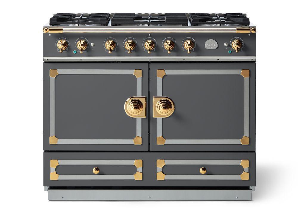 110 DUAL FUEL WINTER SKY WITH STAINLESS STEEL & POLISHED BRASS 