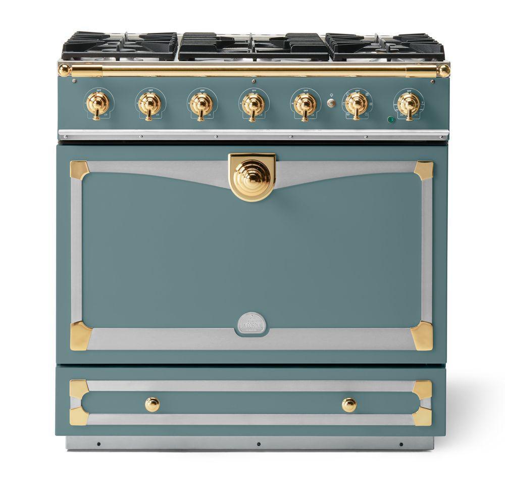 90 DUAL FUEL OCEAN WITH STAINLESS STEEL & POLISHED BRASS 