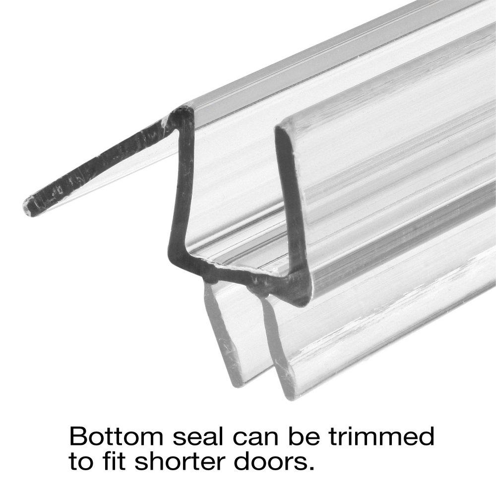 Prime-Line Clear 1/2 x 3/8 in. Frameless Seal 