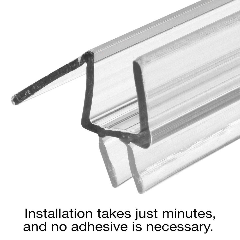 Prime-Line Clear 1/2 x 3/8 in. Frameless Seal 