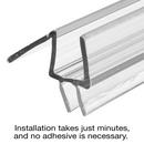 Prime-Line Clear 1/2 x 3/8 in. Frameless Seal 