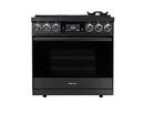 Dacor Graphite Stainless Steel 35-7/8 x 27-1/2 x 36-1/8 in. 22000 BTU 4.8 cu. ft. 6-Burner Dual Fuel Sealed Freestanding Range 