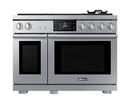 48 GAS PRO-RANGE 6 BURNERS TRANSITIONAL SILVER NG/LP 