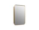 KOHLER Moderne Brushed Gold 22 x 34 in. Recessed and Surface Mount Medicine Cabinet 