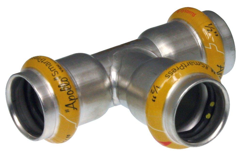 1-1/2 316 SS TEE P X P X P WITH HNBR SEALING ELEMENT 