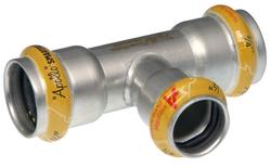 2 x 2 x 1 in. Press 316L Stainless Steel Reducing Tee